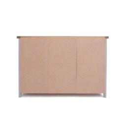 Cabinet Bits Biccari Grey 3 Drawer 3 Door Sideboard Brass Knob - thumbnail 9
