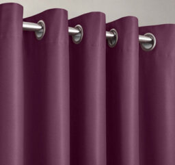 Velosso Blackout Curtains Ring Top, Triple Weave Thermal Energy Saving Curtains, High-Quality Light Blocking Curtains - Plum