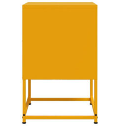 Berkfield Bedside Cabinets 2 Pcs Mustard Yellow 36X39X60.5 Cm Steel - thumbnail 7
