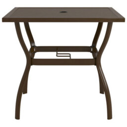 Berkfield Garden Table Brown 81.5X81.5X72 Cm Steel - thumbnail 2