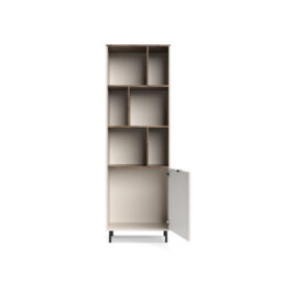 Heze Furniture Evo Open Bookcase With Modern Textured Door - thumbnail 4