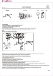 Shatchi 7Ft Prelit Led Snow Twig Christmas Tree Warm White Leds - thumbnail 7