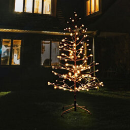 Shatchi 7Ft Prelit Led Snow Twig Christmas Tree Warm White Leds - thumbnail 2