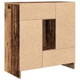 Berkfield Sideboard With Drawers And Doors Old Wood 70.5X34X74.5 Cm - thumbnail 8