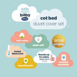 Silentnight Safe Nights Celestial Cot Bed Duvet Cover - thumbnail 8