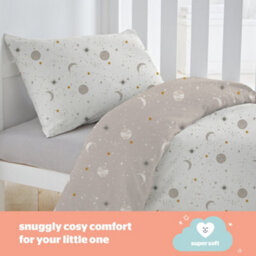 Silentnight Safe Nights Celestial Cot Bed Duvet Cover - thumbnail 2