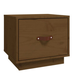 Berkfield Bedside Cabinet Honey Brown 40X34X35 Cm Solid Wood Pine - thumbnail 2
