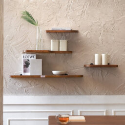 MH London Dale Solid Wood Set Of 4 Wall Mounted Floating Shelves - thumbnail 3
