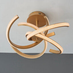 Anson Lighting Lanka 4Lt Ceiling Light In  Satin Gold Paint & Clear Acrylic - thumbnail 6