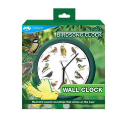 Jml - Bird Song Clock Elegant Wall Clock With 12 Genuine Bird Songs To Mark Each Hour