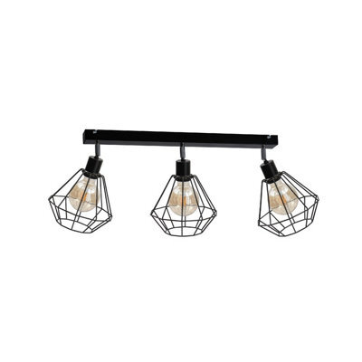 Luminosa Lighting Luminosa Foskal Ceiling Spotlight Bar Black, 65Cm, 3X E27