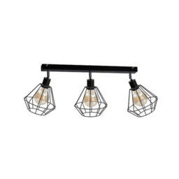 Luminosa Lighting Luminosa Foskal Ceiling Spotlight Bar Black, 65Cm, 3X E27