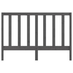 Berkfield Bed Headboard Grey 166X4X100 Cm Solid Wood Pine - thumbnail 4