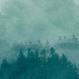 Grandeco Misty Landscape Mountains 3 Panel Repeatable Mural 1.59 X 2.8M, Teal - thumbnail 5
