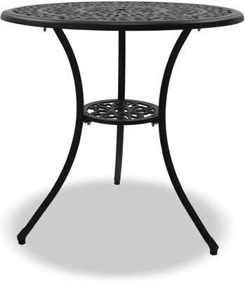 Centurion Supports Positano Black Garden And Patio Cast Aluminium Bistro Table - image 1