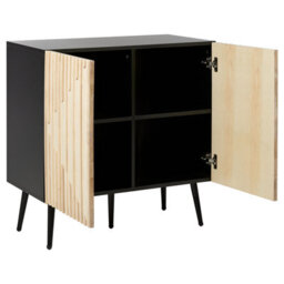 Beliani  Cabinet Dalcross Brown/ Black - thumbnail 7