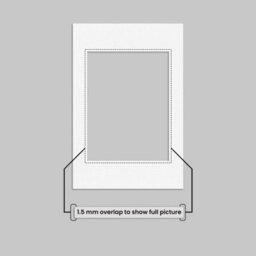 Ak Frames 6X4 White Picture Mounts To Fit 4X3 Aperture Size - Mount Board Only (No Frame Included) - thumbnail 4