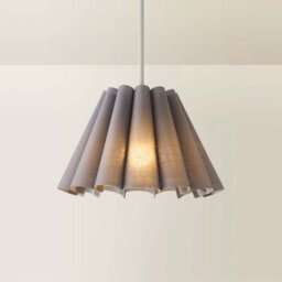 Valuelights Lauren Grey Fabric Pleated Scallop Edge Tapered Ceiling Floor Table Lamp Shade (D)25Cm - thumbnail 6