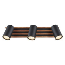 Luminosa Lighting Luminosa Kayden Ceiling Spotlight Bar Matt Black 3X Gu10 - thumbnail 4