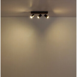 Luminosa Lighting Luminosa Kayden Ceiling Spotlight Bar Matt Black 3X Gu10 - thumbnail 5