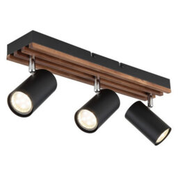 Luminosa Lighting Luminosa Kayden Ceiling Spotlight Bar Matt Black 3X Gu10