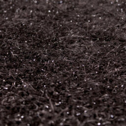 Charcoal Plain Shaggy Modern Sparkle Rug For Dining Room Bedroom & Living Room-160Cm X 225Cm - thumbnail 2