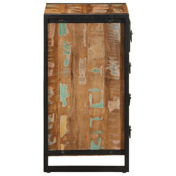 Berkfield Drawer Cabinet Multicolour 40X40X75 Cm Solid Wood Reclaimed - thumbnail 6