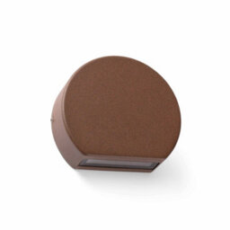 Luminosa Lighting Luminosa Pill Led Outdoor Wall Light Rust Brown Ip54