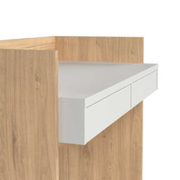Wyld Haus Billabong Jackson Hickory Oak And White 2-Drawer Desk - thumbnail 7