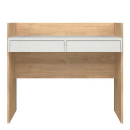 Wyld Haus Billabong Jackson Hickory Oak And White 2-Drawer Desk - thumbnail 3