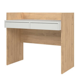 Wyld Haus Billabong Jackson Hickory Oak And White 2-Drawer Desk - thumbnail 4
