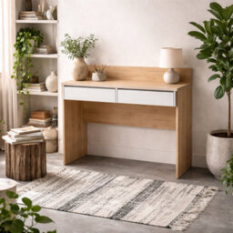 Wyld Haus Billabong Jackson Hickory Oak And White 2-Drawer Desk - thumbnail 1