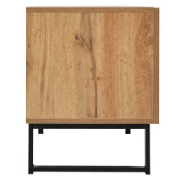 Abrihome 190Cm Modern Tv Stand With Storage - Black & Wood Media Console With Doors, Drawers & Smooth Sliding Rails - thumbnail 8