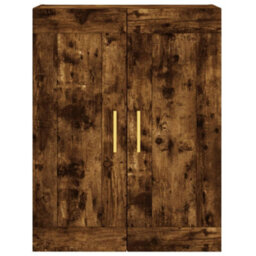 Berkfield Elegant Highboard Smoked Oak 69.5X34X180 Cm Engineered Wood - thumbnail 6