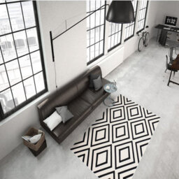 Lina 500 Ivory/schwarz Modern Rug By Kayoom -80Cm X 300Cm - thumbnail 1