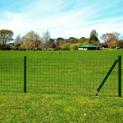 Vidaxl Euro Fence Steel 10X1.5 M Green - image 1