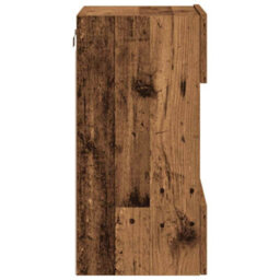 Berkfield Wall Cabinets With Led Lights For Tv 2 Pcs Old Wood 40X30X60,5 Cm - thumbnail 9