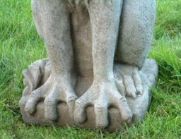 Large Winged Stone Griffin Ornament Gargoyle Gryphon Style - thumbnail 4