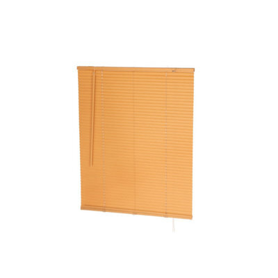 Oypla 80 X 150Cm Pvc Teak Wood Grain Effect Home Office Venetian Window Blinds With Fixings - image 1