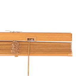 Oypla 80 X 150Cm Pvc Teak Wood Grain Effect Home Office Venetian Window Blinds With Fixings - thumbnail 6