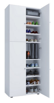Vcm Xxl Wood Large Shoe Cabinet Lona 9 - image 1