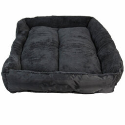 Actiaspet Faux Fur Pet Bed Black/grey Xl - thumbnail 5