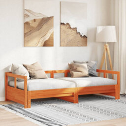 Berkfield Daybed Without Mattress Wax Brown 90X190 Cm Solid Wood Pine