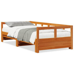 Berkfield Daybed Without Mattress Wax Brown 90X190 Cm Solid Wood Pine - thumbnail 2