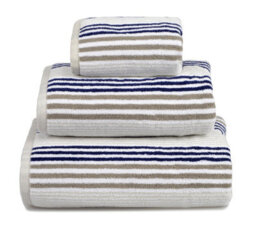 Allure Bath Fashions Merlin Striped Bath Towel - Navy - thumbnail 4