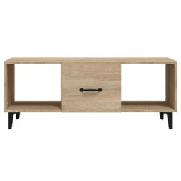 Berkfield Sturdy Coffee Table Sonoma Oak 102X50X40 Cm Engineered Wood - thumbnail 5