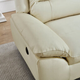 SC FURNITURE LIMITED Cream Leather Corner Sofa + Usb Charging Ports -Rhf - Tuscany - thumbnail 3