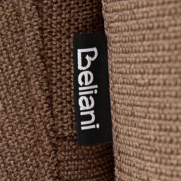 Beliani Retro Armchair Jule Fabric Brown - thumbnail 7