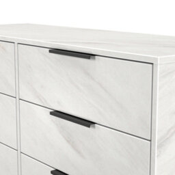 Beijing 6 Drawer Midi Chest Of Drawers In Marble (Ready Assembled) - thumbnail 5