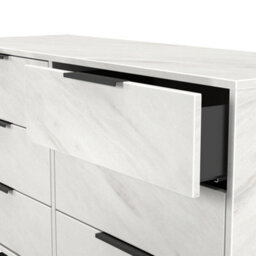 Beijing 6 Drawer Midi Chest Of Drawers In Marble (Ready Assembled) - thumbnail 6